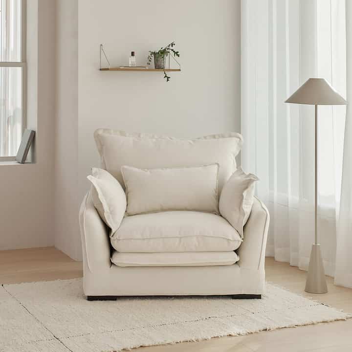 Flora 1人掛け ファブリック ソファ