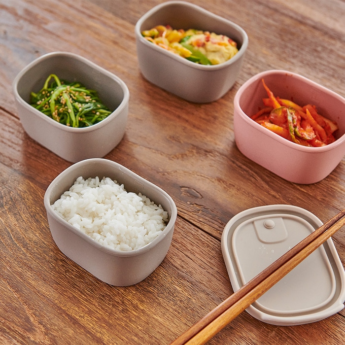 퍼기 국내생산 이중밀폐 실리콘 아기 이유식 보관용기 전자레인지 용기 2P