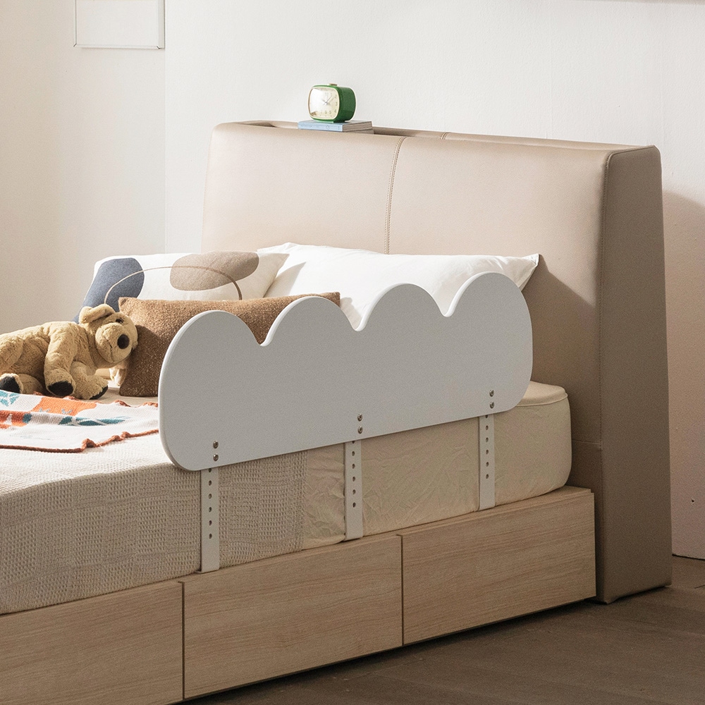 젠티스 국산 어린이 침대안전가드 낙상방지 침대가드 구름 120cm 일반/고급 브라켓