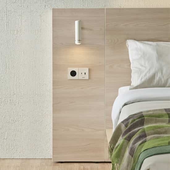 POET WOODY ホテルベッド マルチパンネル 35cm サイドテーブル型