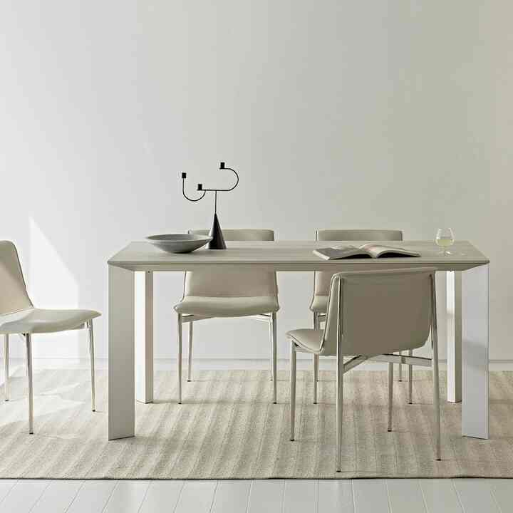 バッハ 701 インカント 4人 セラミック ダイニングテーブル 160cm［4色］