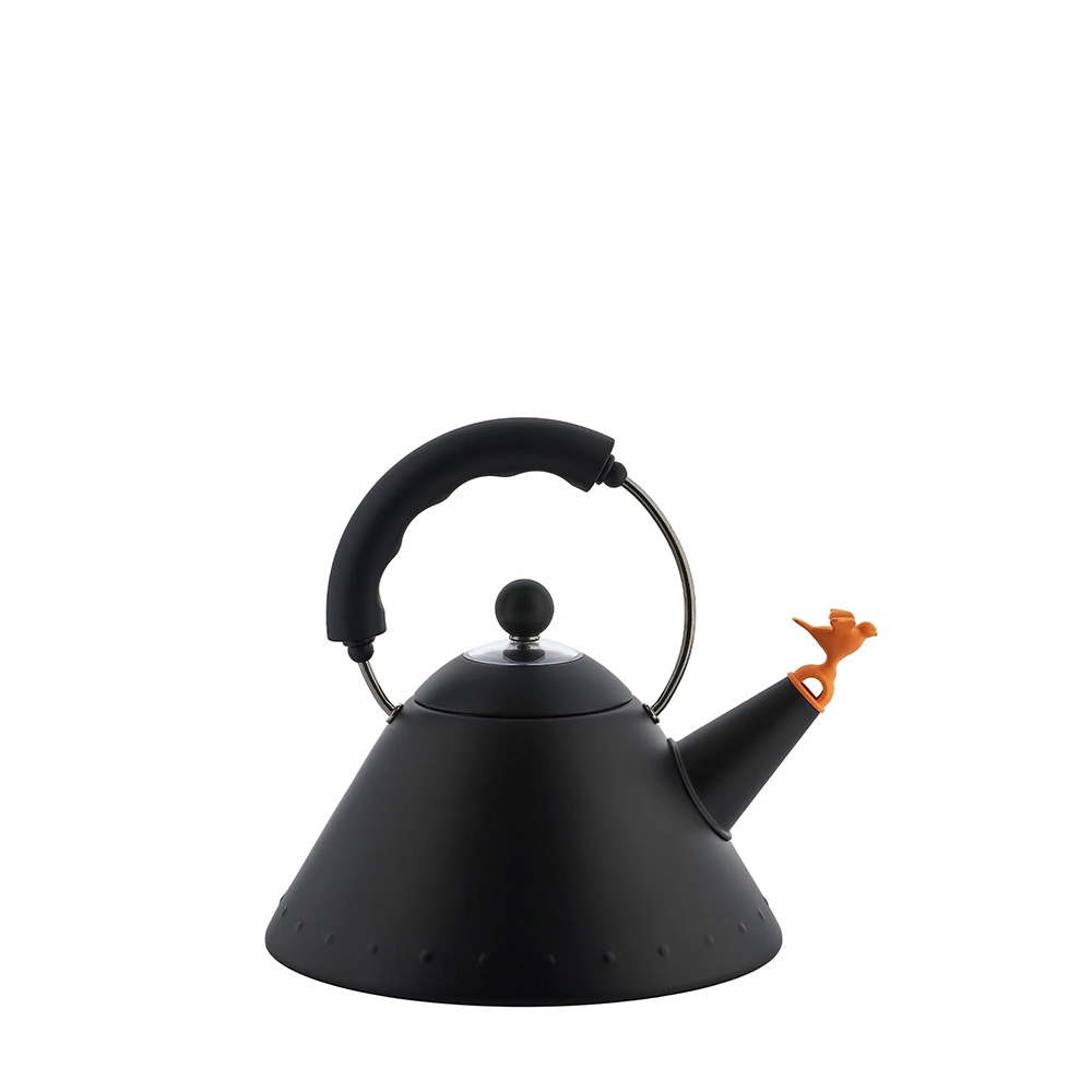 알레시(ALESSI) 마이클그래이브 버드휘슬 주전자 40주년 블랙 에디션 / 9093 BB