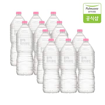*풀무원 워터루틴 무라벨 생수 2L, 12병