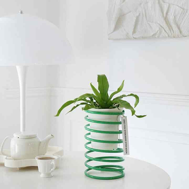 ポットスタンド スプリング 鉢カバー