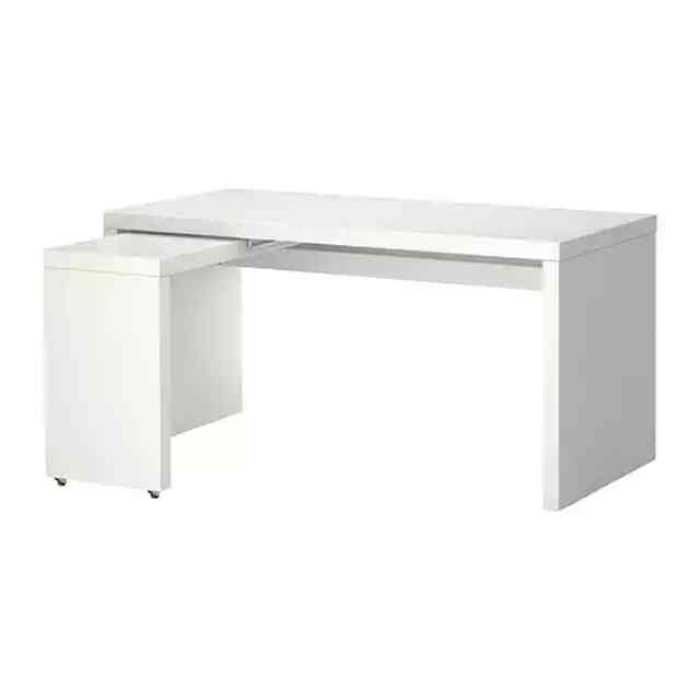 MALM Desk with pull-out panel