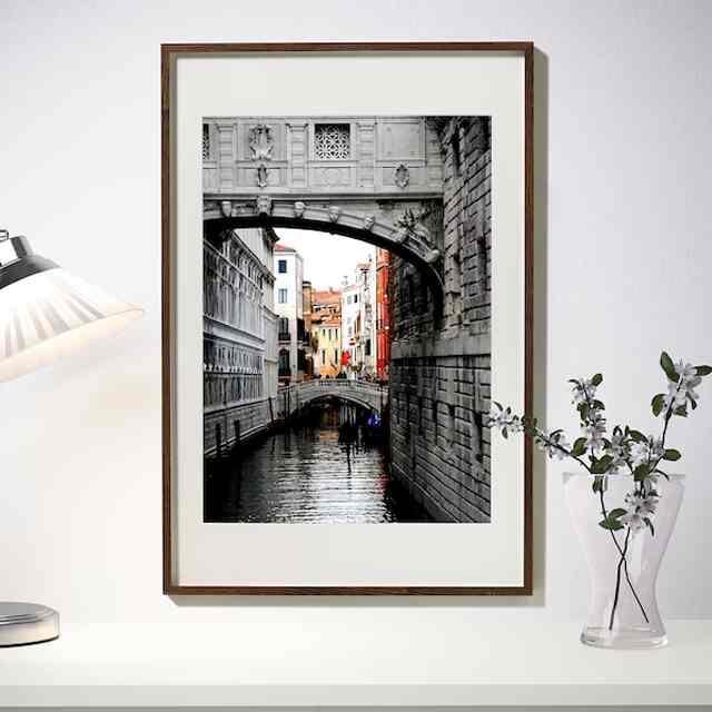 HOVSTA Frame, dark brown (Multiple size options)