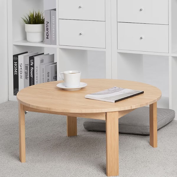IKEA　MOXBODコーヒーテーブル MOXBODA/モクスボーダ：折りたたみ式コーヒーテーブル70 cm（竹