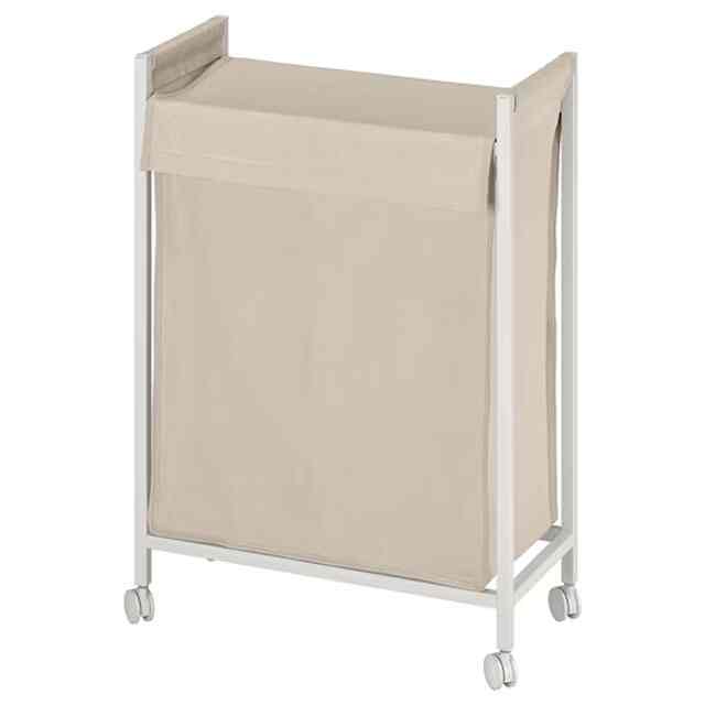 ENHET Laundry Bin with Casters