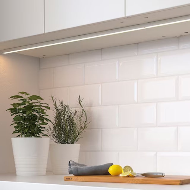 이케아 MITTLED 미틀레드 LED 주방 조리대 라인조명 밝기조절 화이트 80cm