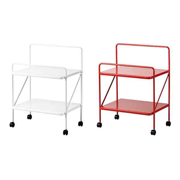 JÄRLÅSA イェルローサ ソファサイドテーブル キャスター付き［2色］