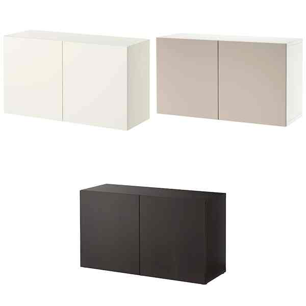 BESTÅ ベストー シェルフユニット 扉付［12色］