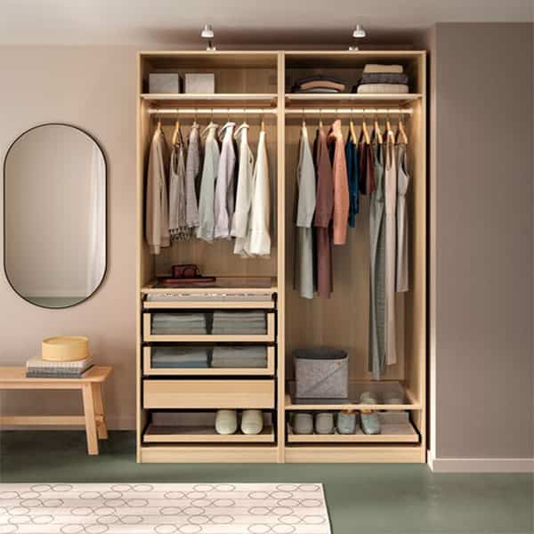 PAX パックス ワードローブフレーム 75x58x201cm［3色］