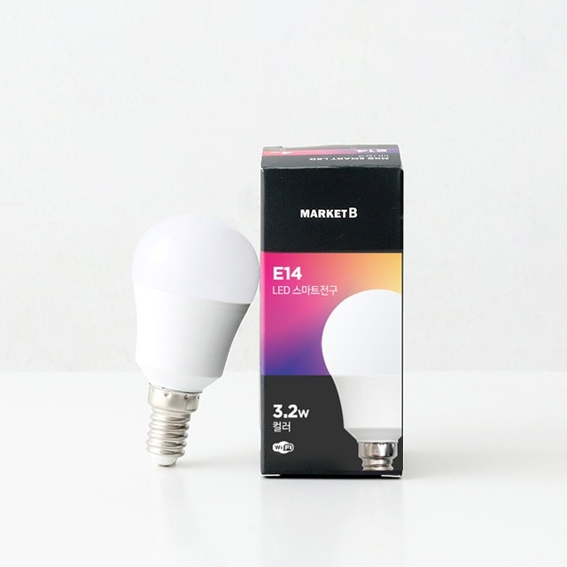 E14 LED 스마트전구 3.2W 컬러 가격 비교 마켓비 E14 LED 스마트전구 3.2W 컬러