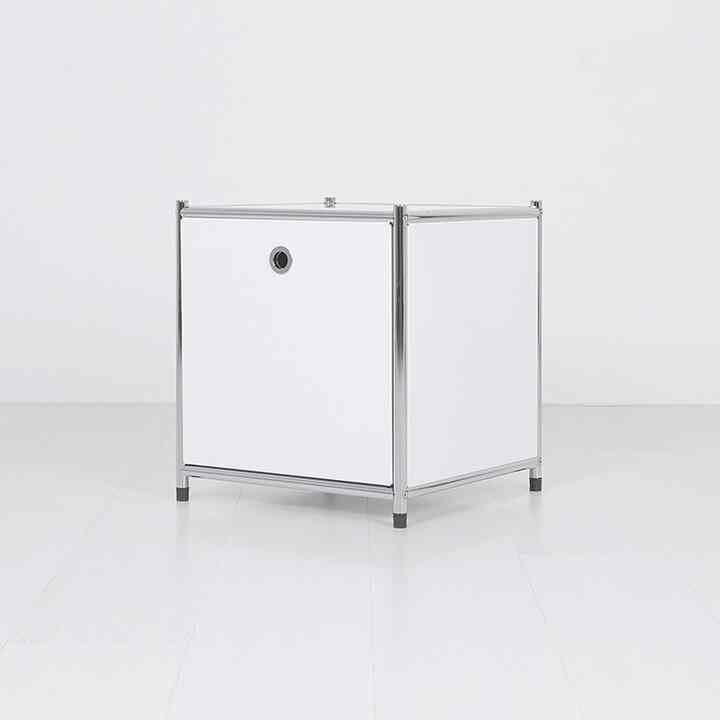 SIMPLIEモジュール一段 収納棚 1扉1ドアキャビネット［4色］