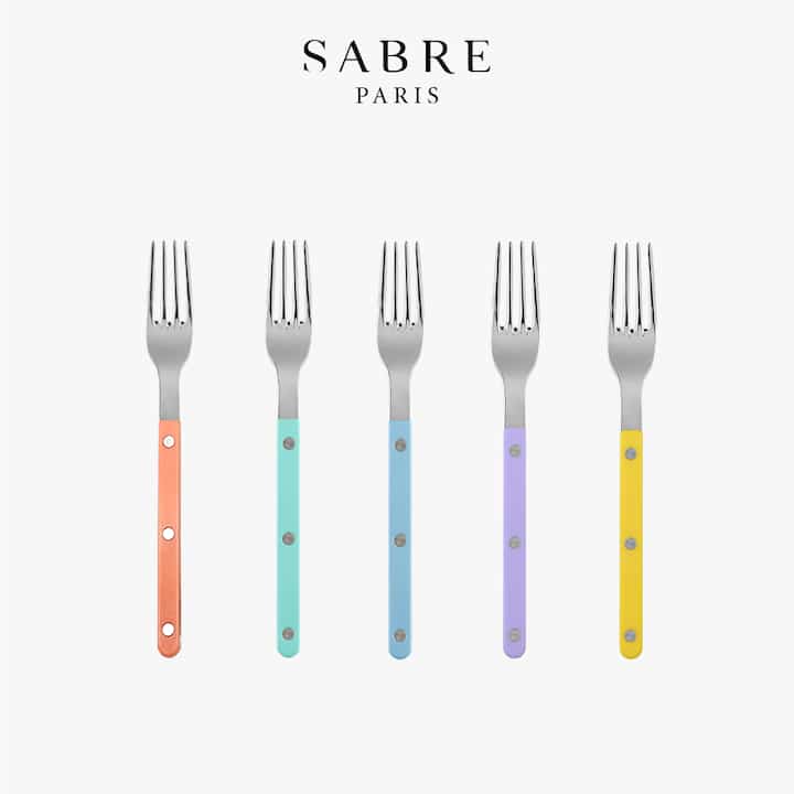 Bistro Shiny パステル サラダフォーク［5色］