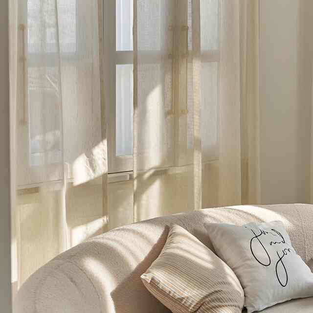 ナチュラル リネンカーテン