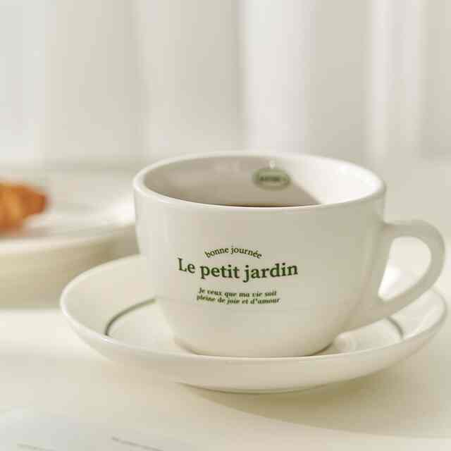 プチ レタリング コーヒーカップセット［2色］