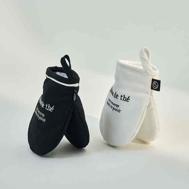 ホテルムード レタリング刺繍オーブンミトン［2色］