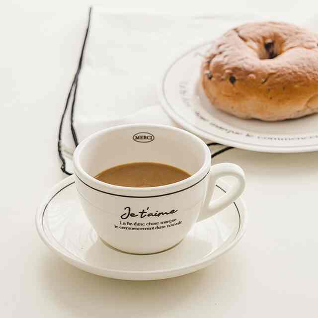 プチ レタリング コーヒーカップセット［3色］