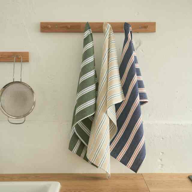 ストライプキッチンクロス［3色］