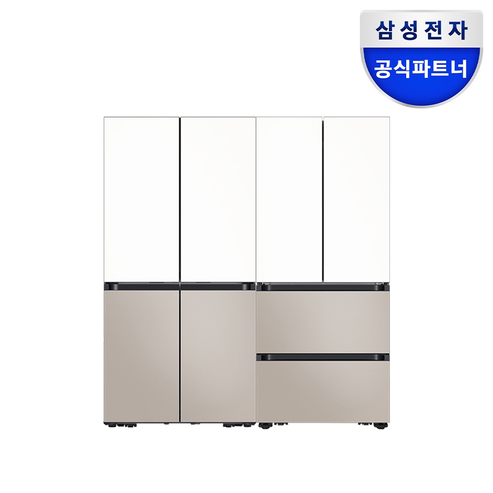 삼성전자 삼성 비스포크 4도어 냉장고 김치냉장고 세트 RM70F63R2ZG+RK70F42M2ZG