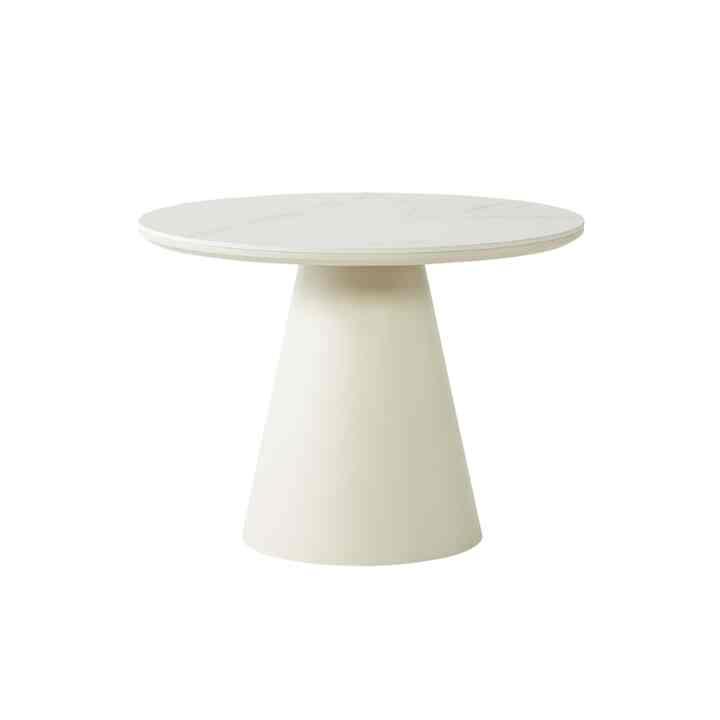 BOTTE セラミック円形ダイニングテーブル 100cm アイボリー