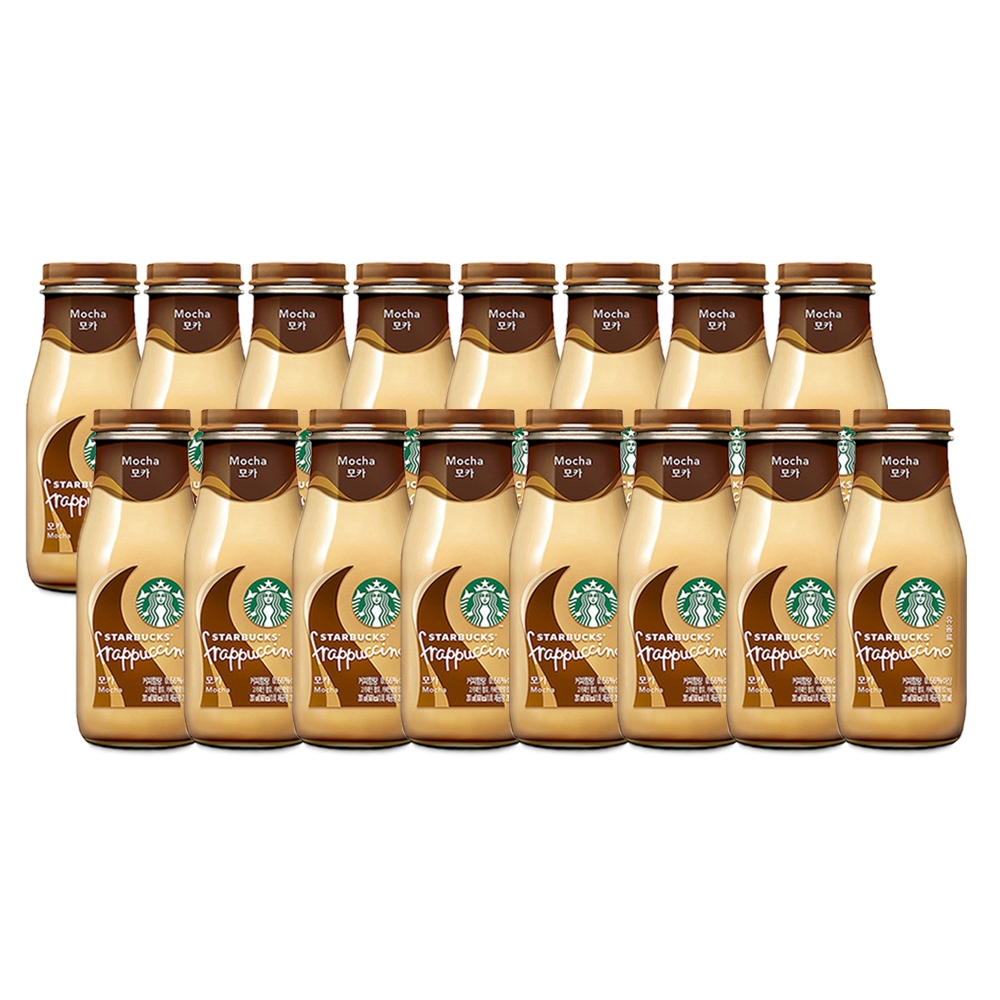 코코비아 스타벅스 병커피 프라푸치노 모카 281ml x 16병 1박스(4개x4팩)