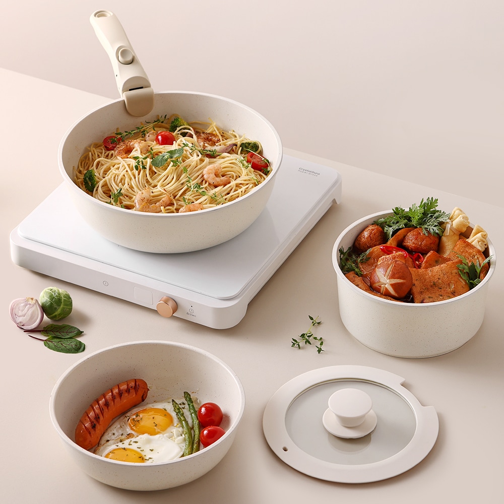 오늘의집 리본제이 무디타 IH 탈부착핸들 쿡웨어 5P 세트