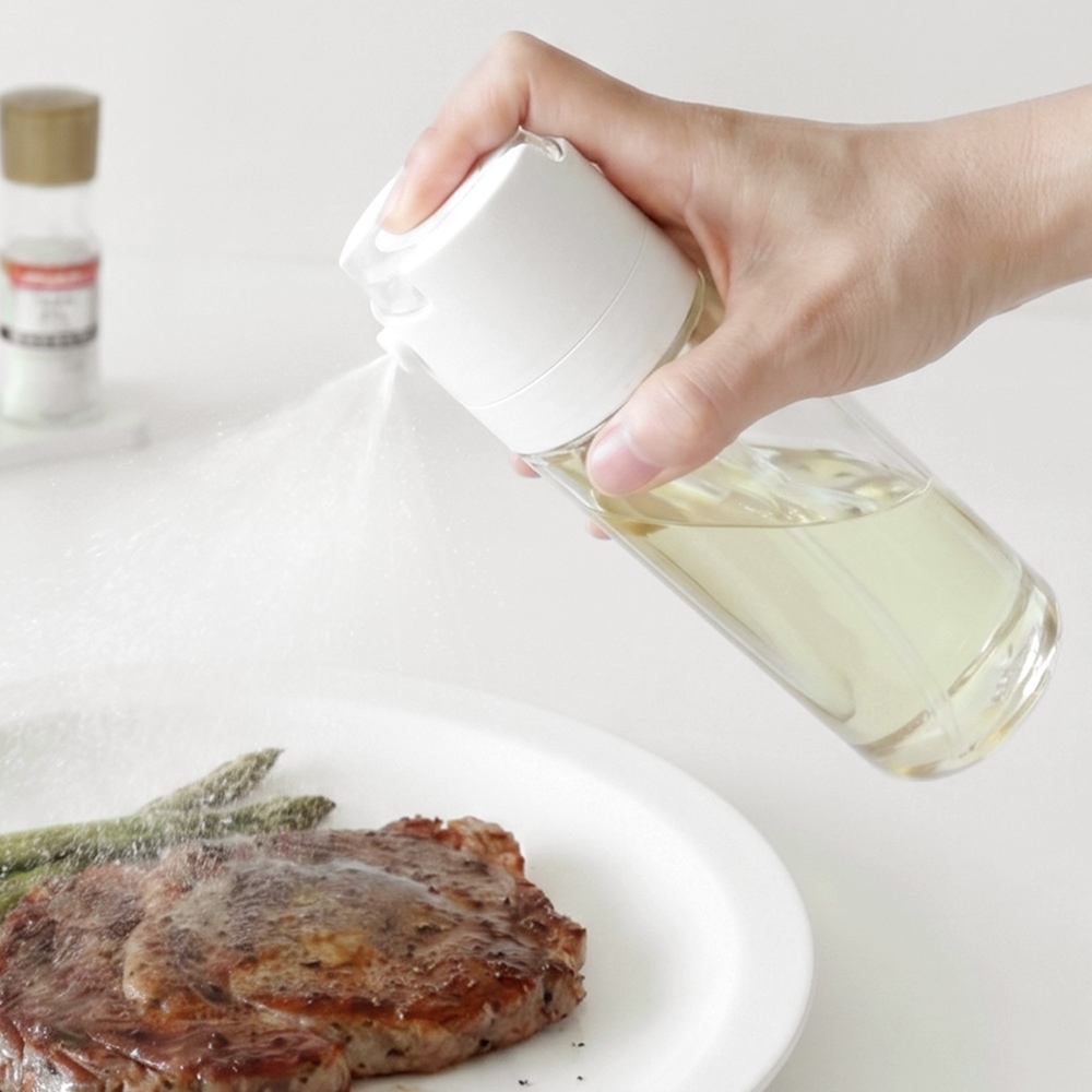 리본제이 비화이트 2way 오일스프레이 오일병 270ml / 분사형 디스펜서 양념병 소스통
