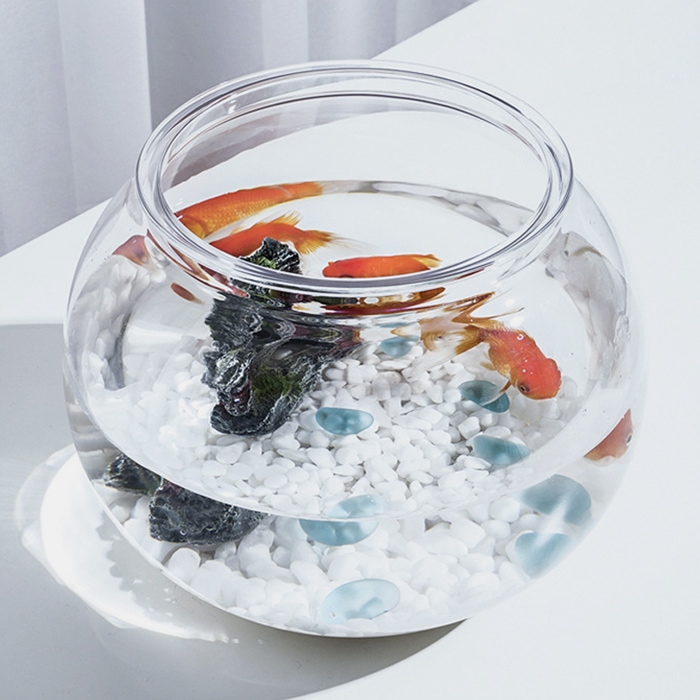반디몰 플라스틱 둥근 어항 원형 18X16cm 구피 베타 키우기