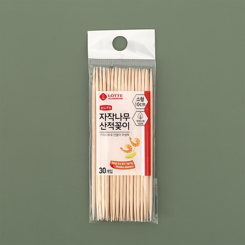 롯데이라이프 자작나무 산적꼬치 30개입(10cm)