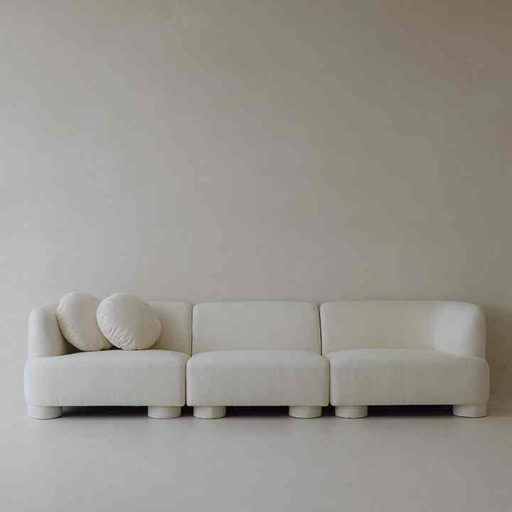 Pigment ブークレ 4人 ソファ コーナー型