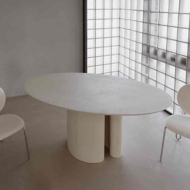 Ascale セラミックダイニングテーブル［2色・2サイズ］