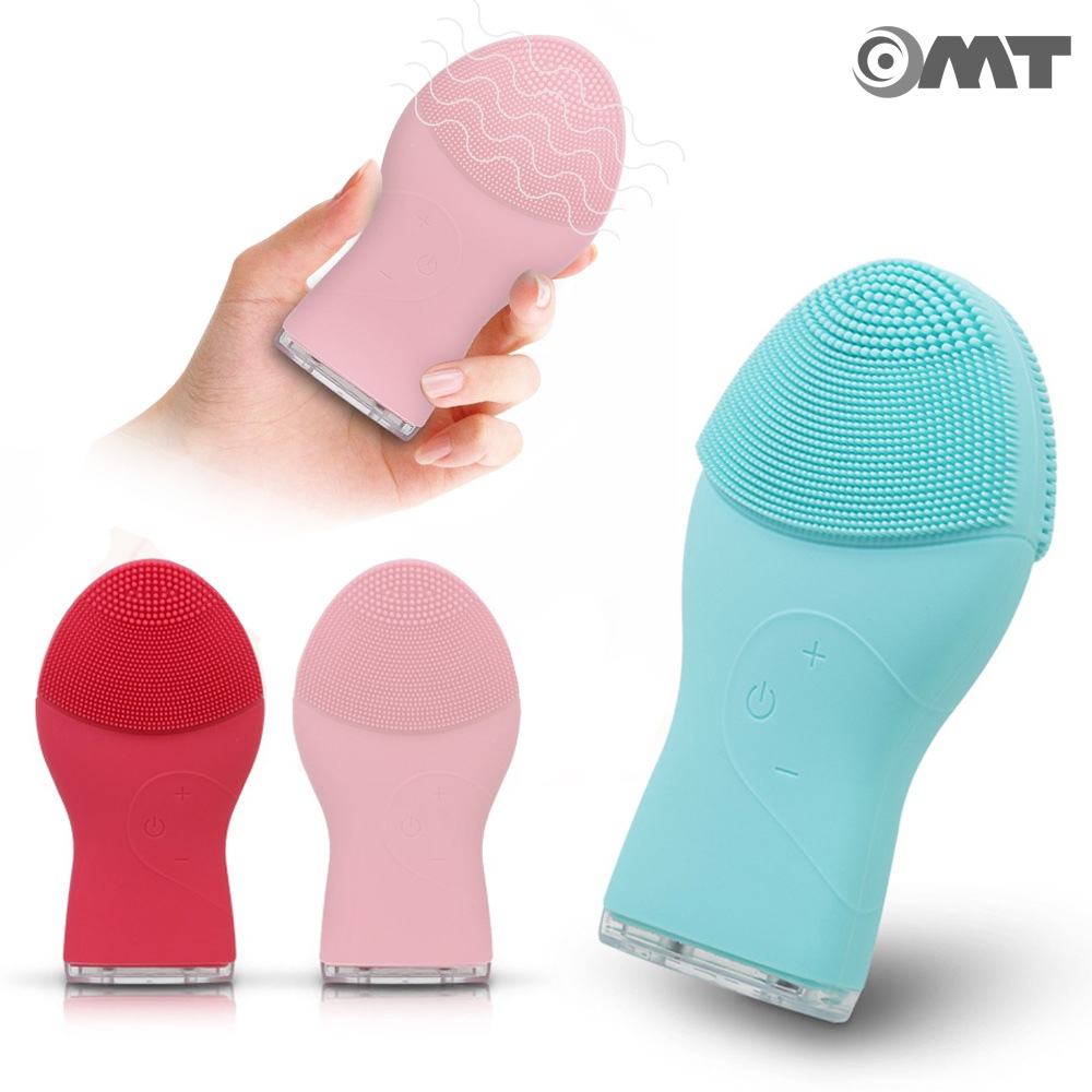 OMT 휴대용 충전식 얼굴 세안 진동클렌저 미세브러쉬 마사지기 클렌저