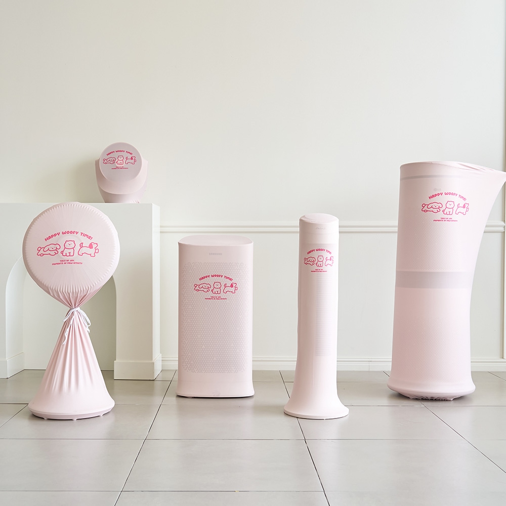 베베데코 귀여운 해피퍼피 쫀쫀한 스판 선풍기커버 제습기커버 멀티커버 5size