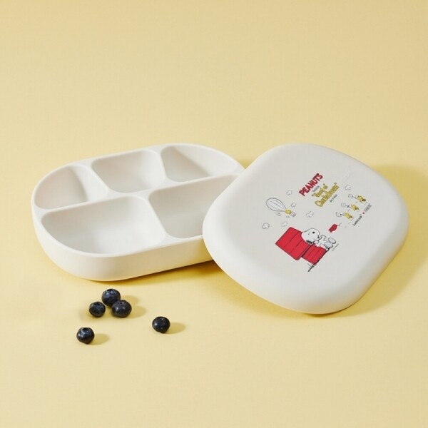 락앤락 스누피 리틀럽 실리콘 흡착 식판 set (LBB411SNP)