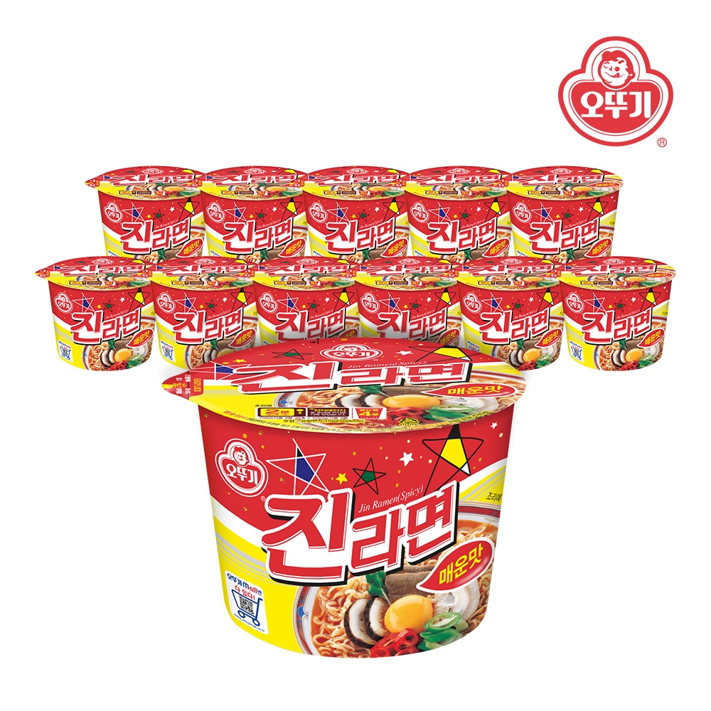 오뚜기 진라면 매운맛 용기 110g*12개