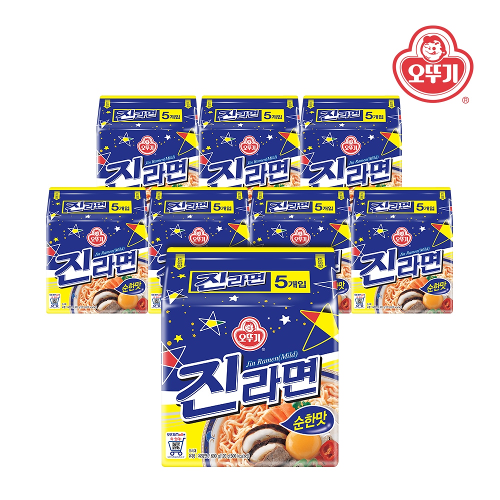 오뚜기 진라면 순한맛 멀티팩 5입*8개