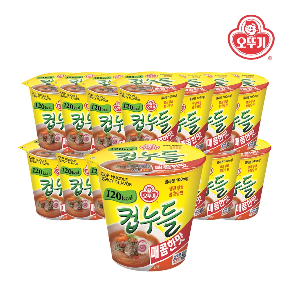 오뚜기 컵누들 매콤한맛 37.8g*15개