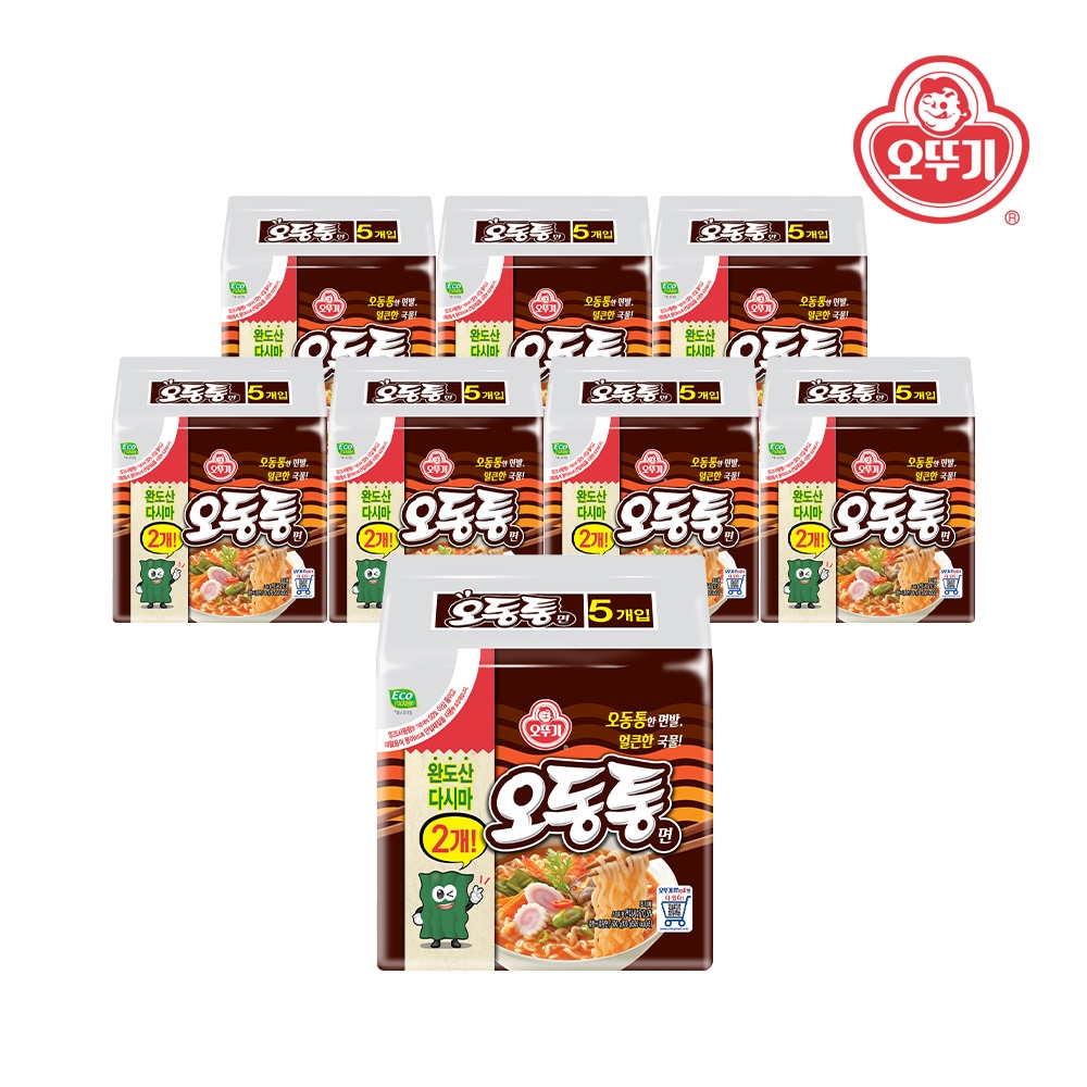 오동통면 얼큰한맛 멀티팩 (120g*5)*8개/40봉 가격 비교 오뚜기 오동통면 얼큰한맛 멀티팩 (120g*5)*8개/40봉