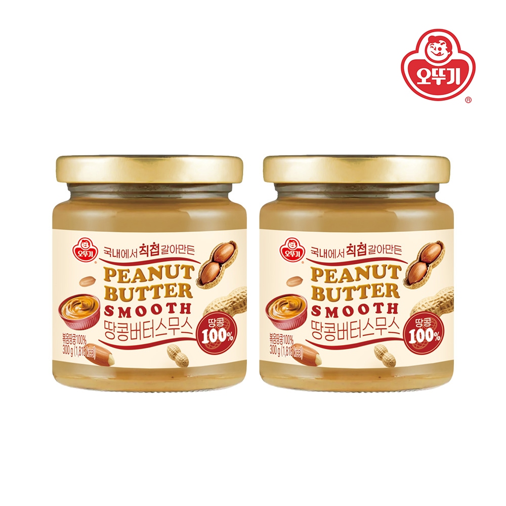 오뚜기 땅콩버터 스무스 300g*2개