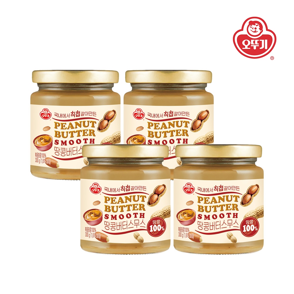 오뚜기 땅콩버터 스무스 300g*4개