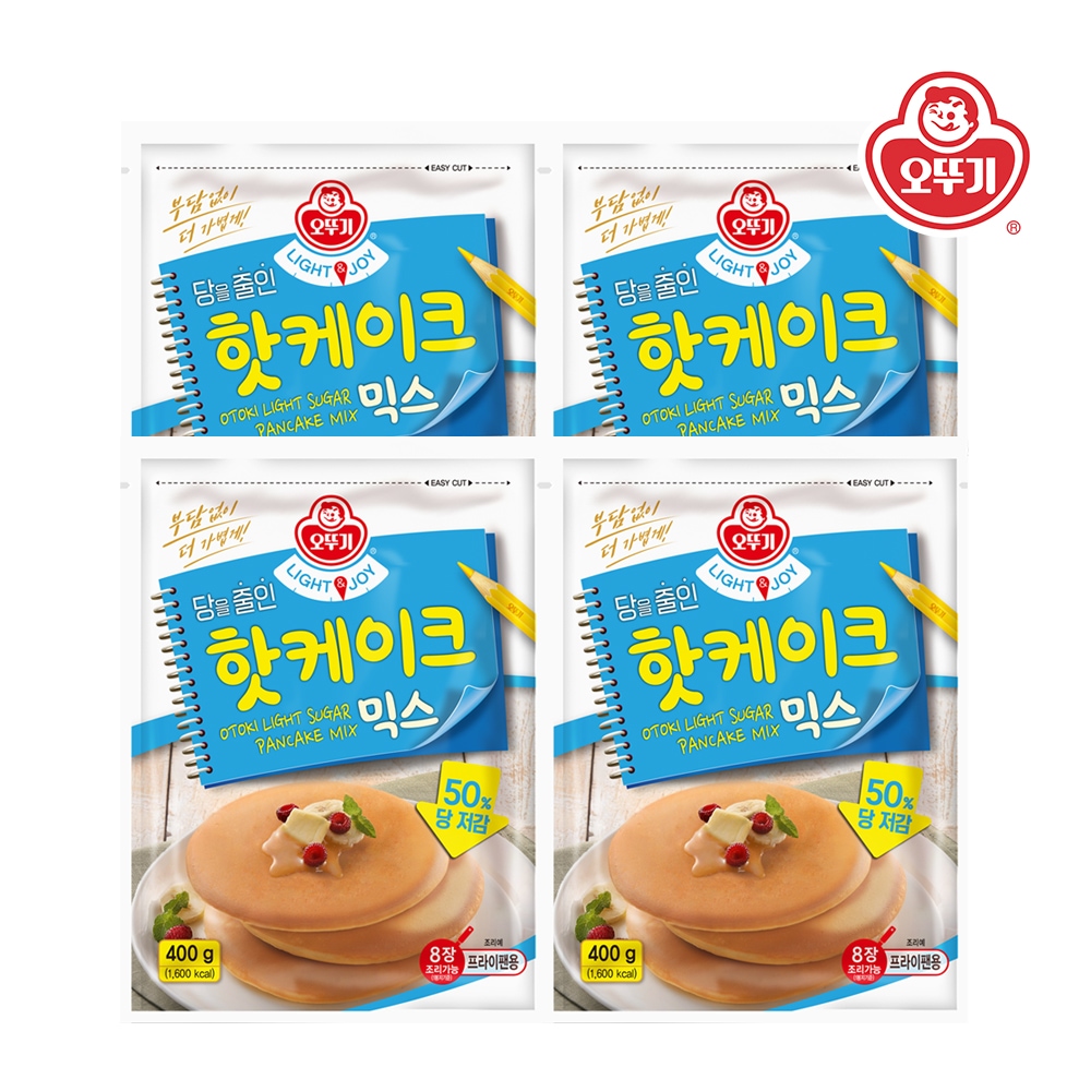 LIGHT&JOY 당을줄인 핫케이크믹스 400g*4개 가격 추이 오뚜기 LIGHT&JOY 당을줄인 핫케이크믹스 400g*4개 - 최저가 13,875원