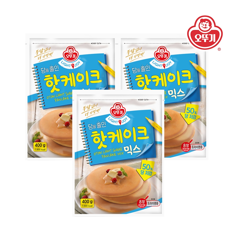 LIGHT&JOY 당을줄인 핫케이크믹스 400g*3개 가격 비교 오뚜기 LIGHT&JOY 당을줄인 핫케이크믹스 400g*3개