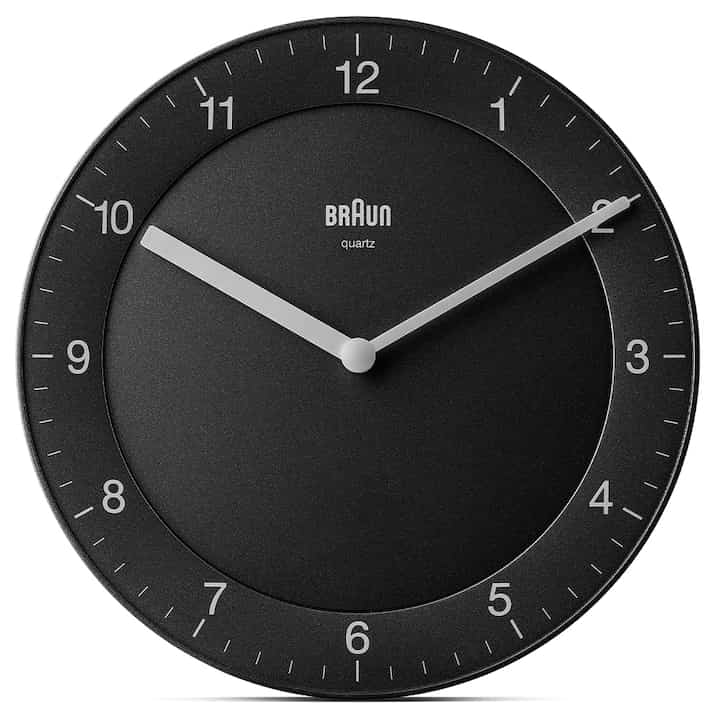 WALL CLOCK BLACK BC06B