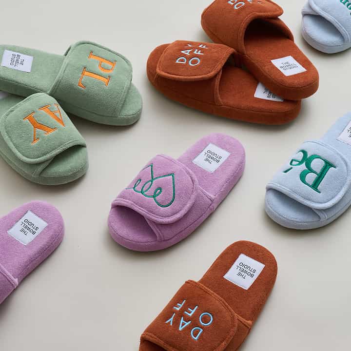 Terry Velcro Memory Foam Cloud Comfort Slippers