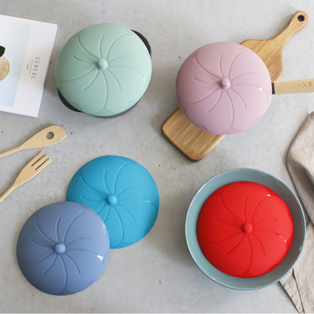 꾸미까 국산 실리콘 플라워 뚜껑 덮개 20cm (5colors)