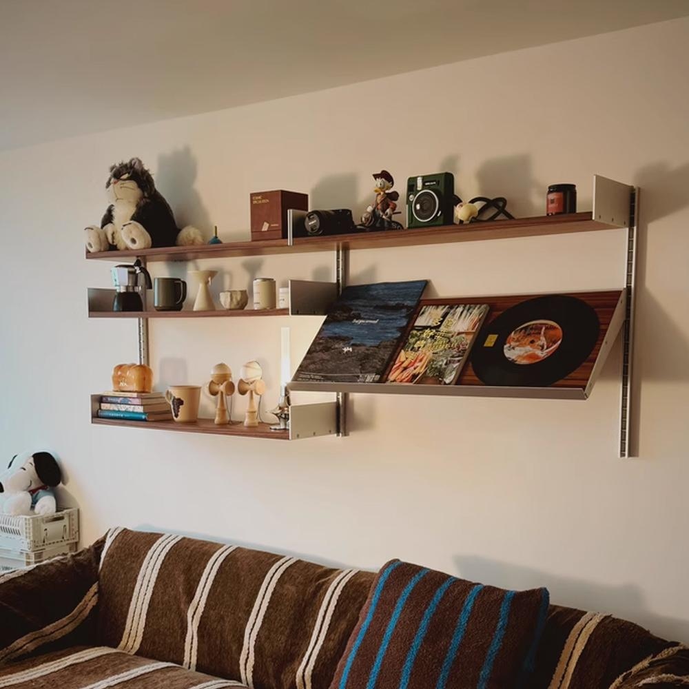 미드센추리 DIY 모듈 시스템 벽선반 벽걸이 선반 DIY 모듈가구 진열대