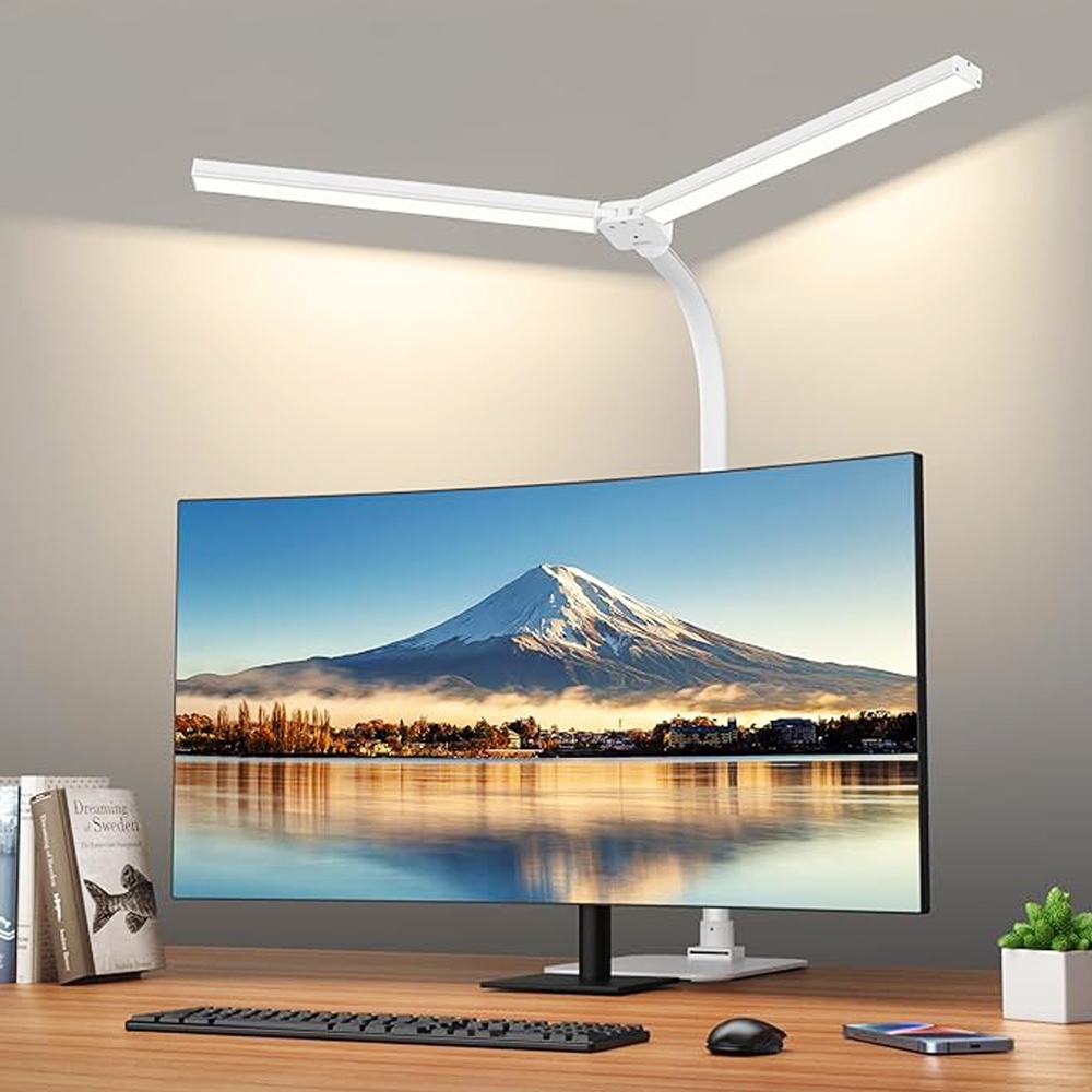 몬스터라이트 듀얼헤드 LED 책상 스탠드 800mm 와이드 조명