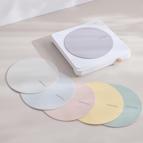 까사밀라 파스텔 인덕션 보호 매트 원형 스크래치 방지 커버 냄비 받침 (2 size)